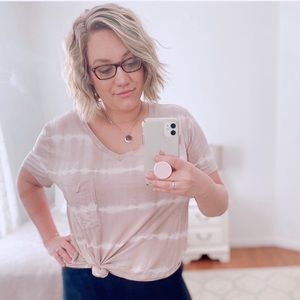 Grace & Lace Tie Dye Perfect Pocket Tee